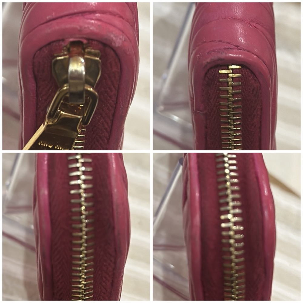 Authentic Miu Miu Long Matelass Nappa Leather Zip… - image 4